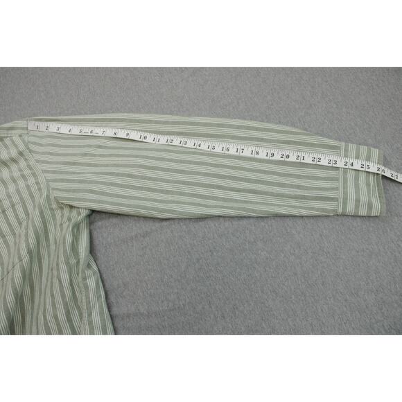 J Crew Shirt Mens XL Striped 100% Cotton Classic Fit Flex Oxford Button Down - Picture 6 of 7